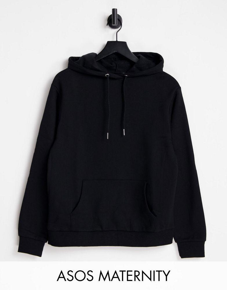商品ASOS|ASOS DESIGN Maternity ultimate hoodie in black,价格¥153,第1张图片