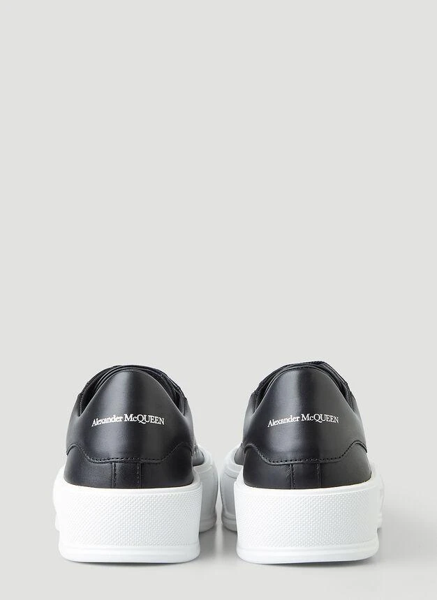 商品Alexander McQueen|Deck Lace-Up Plimsoll Sneakers in Black,价格¥2584,第4张图片详细描述