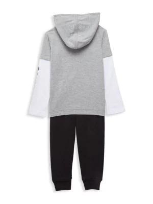 商品Converse|Little Boy's 2-Piece All-Star Hoodie & Joggers Set,价格¥111,第4张图片详细描述