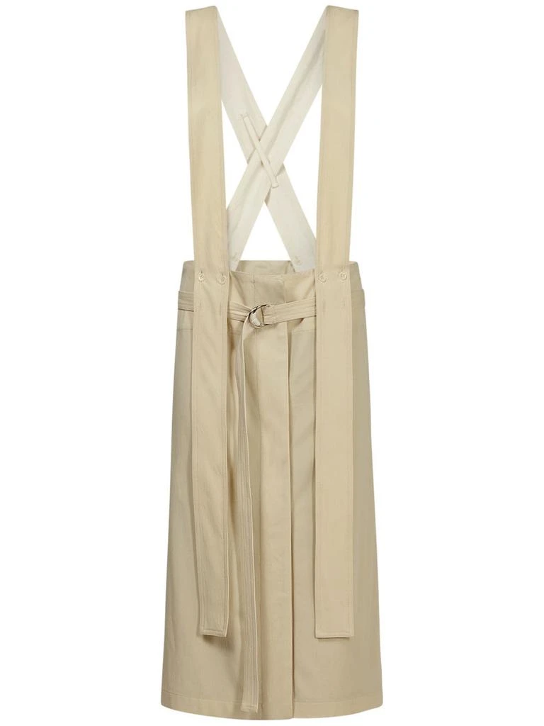 商品Lemaire|Virgin Wool Pleated Apron Midi Skirt,价格¥3701,第1张图片