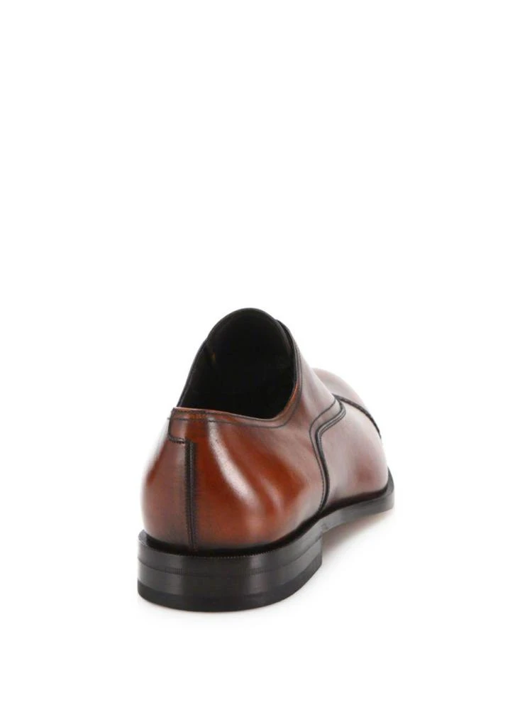 商品Salvatore Ferragamo|Guru Cap Toe Burnished Leather Oxfords,价格¥5058,第2张图片详细描述