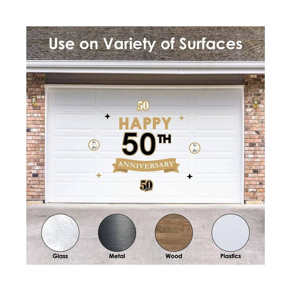 商品Big Dot of Happiness|We Still Do 50th Wedding Anniversary Peel Stick Decoration Wall Decals Backdrop,价格¥261,第3张图片详细描述