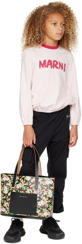 商品Marni|粉色徽标儿童长袖 T 恤,价格¥793,第4张图片详细描述