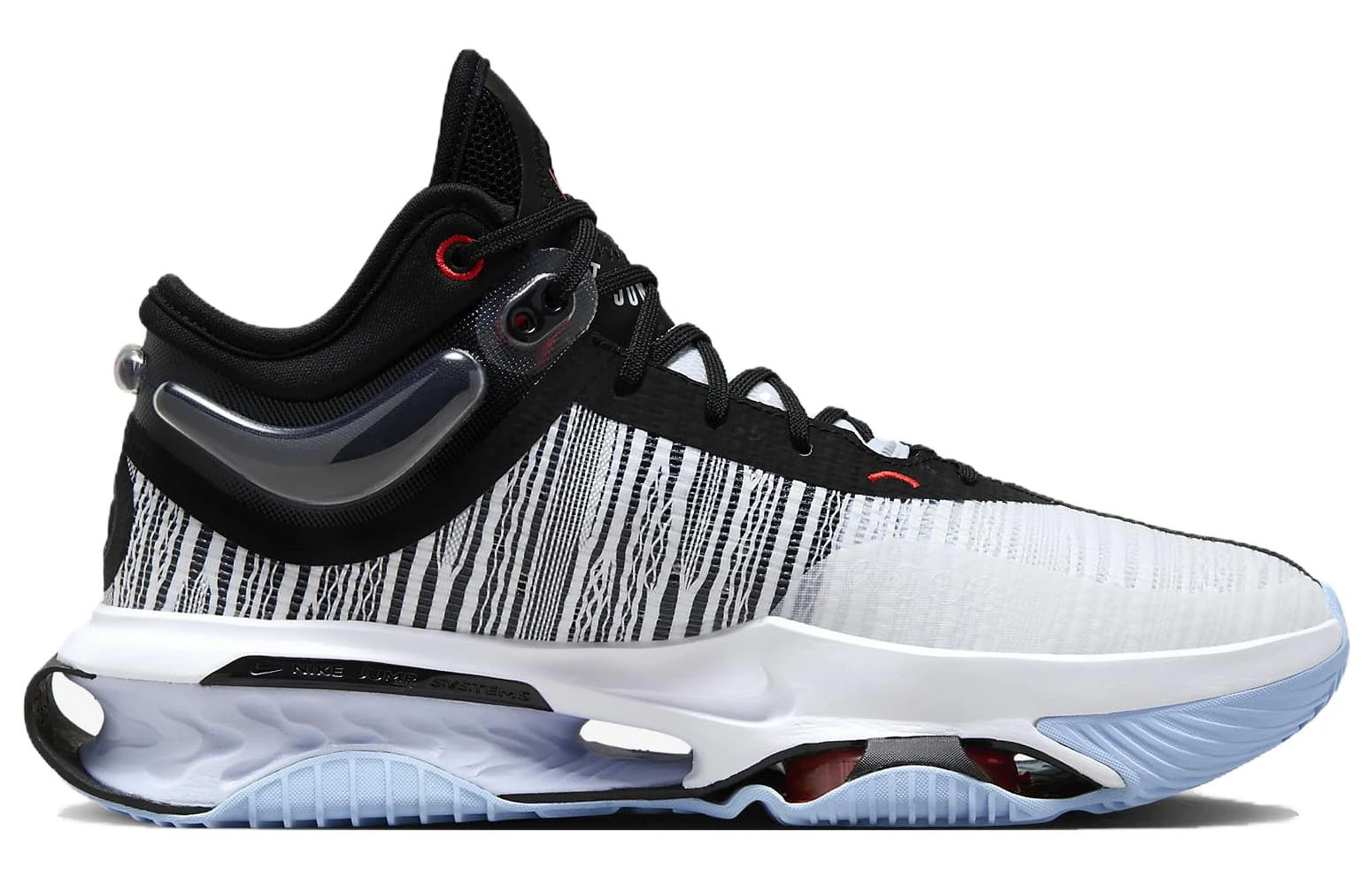 商品[国内直发] NIKE|Air Zoom G.T. Jump 2 EP 透气 圆头系带 减震防滑 低帮 篮球鞋 男款 黑白色,价格¥888,第3张图片详细描述