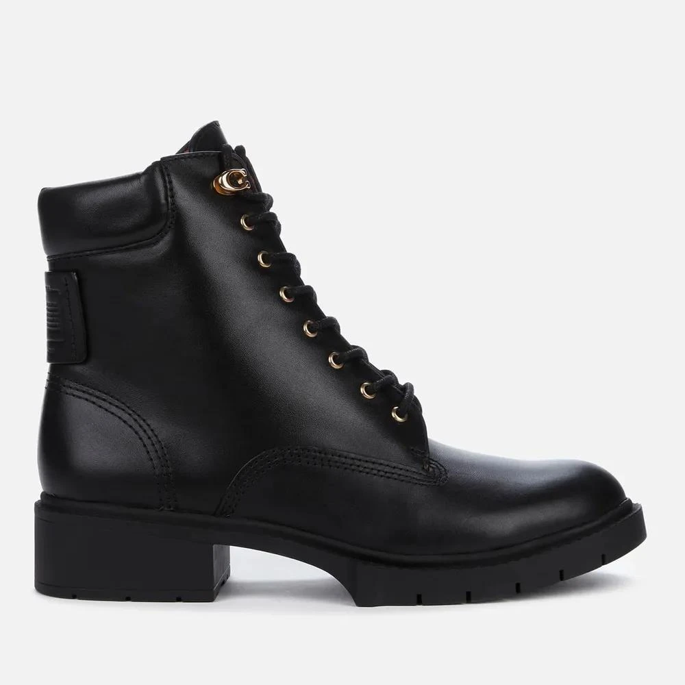 商品Coach|Coach Women's Lorimer Leather Lace Up Boots,价格¥773,第1张图片