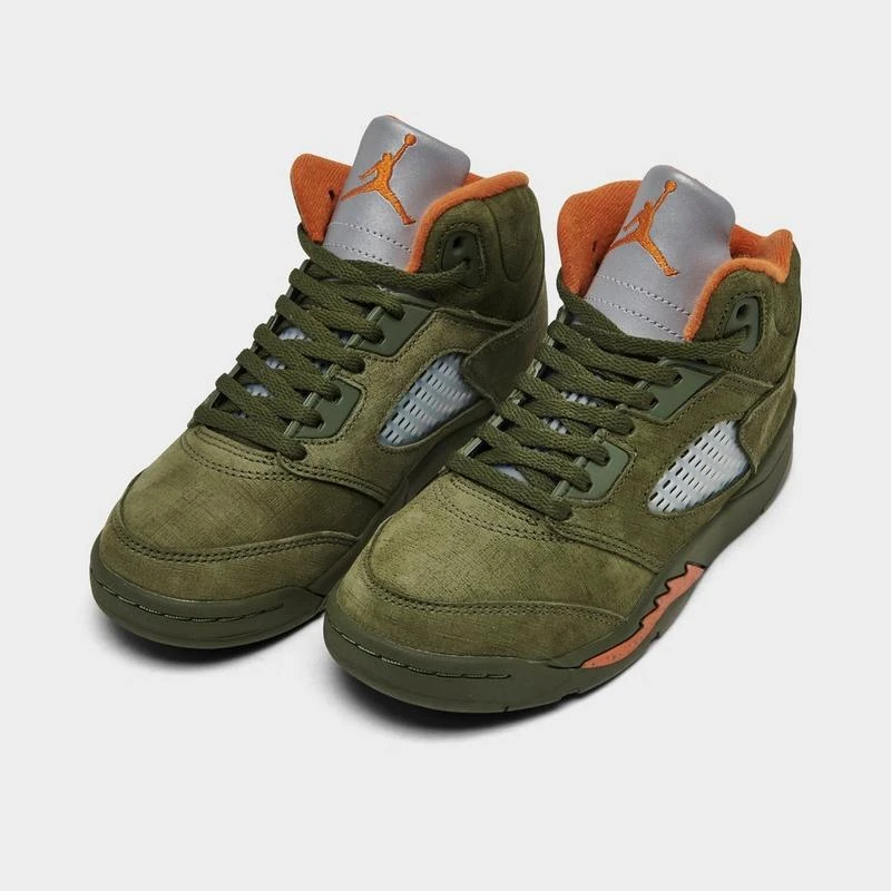 商品Jordan|Little Kids' Air Jordan Retro 5 Basketball Shoes,价格¥183,第2张图片详细描述