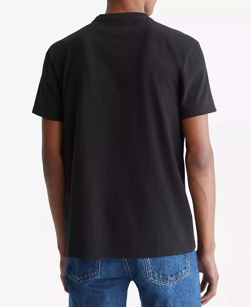 商品Calvin Klein|Men's Smooth Cotton Solid V-Neck T-Shirt,价格¥181,第2张图片详细描述