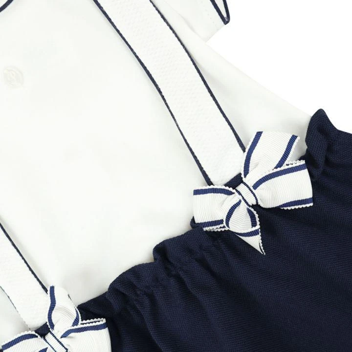 商品Patachou|White & Navy Dress Romper,价格¥102,第2张图片详细描述