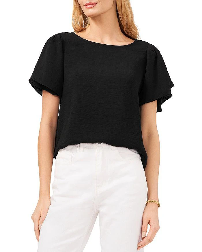 商品Vince Camuto|Tulip Sleeve Crinkled Blouse,价格¥154,第1张图片