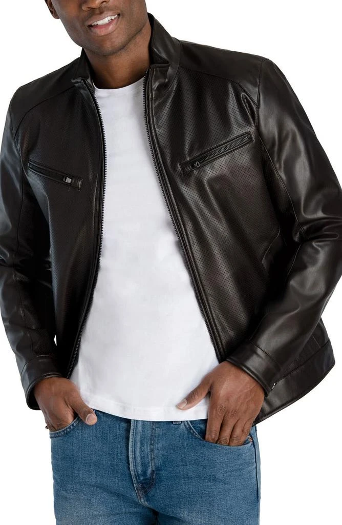 商品Michael Kors|Faux Leather Hipster Jacket,价格¥679,第1张图片