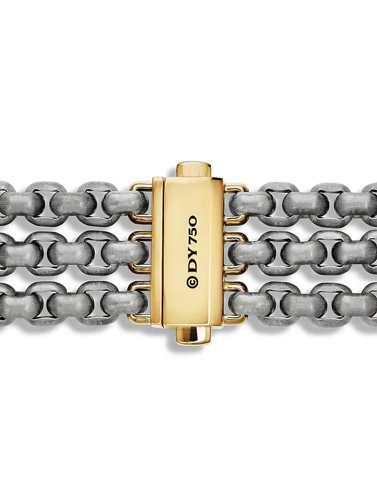 Three Row Box Chain Bracelet in Titanium 商品