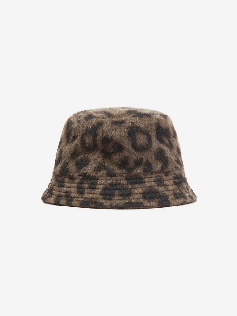 商品Balmain|Balmain Girls Leopard Bucket Hat in Brown,价格¥581,第1张图片