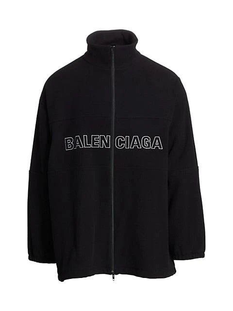 商品Balenciaga|Zip-Up Logo Virgin Wool-Blend Jacket,价格¥16426,第1张图片