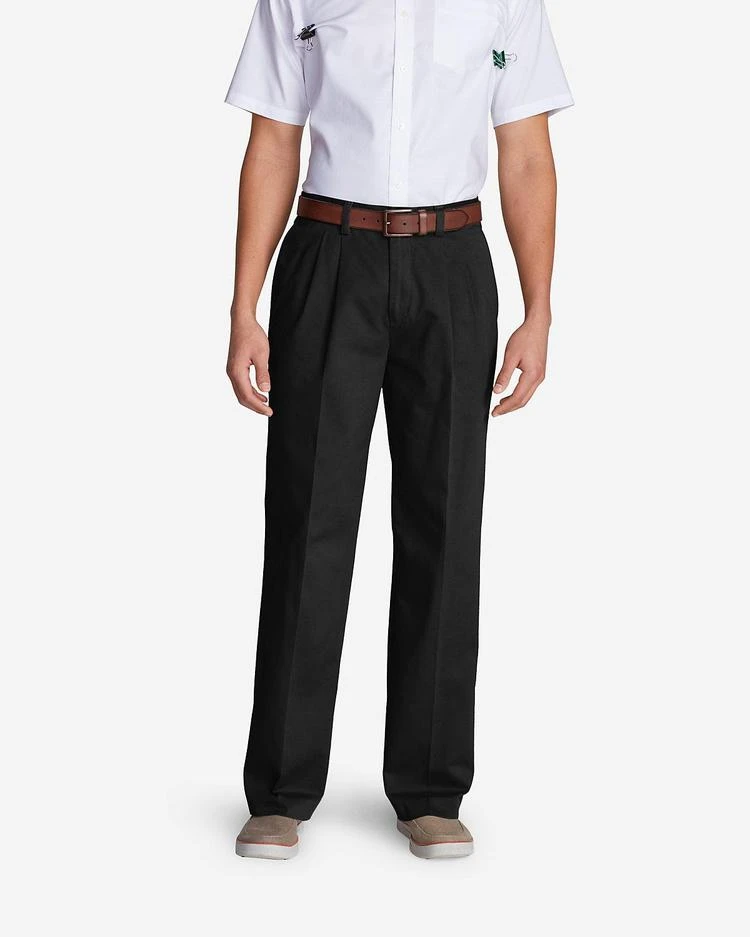 商品Eddie Bauer|Men&#39;s Wrinkle-Free Relaxed Fit Pleated Casual Performance Chino Pants,价格¥298-¥447,第2张图片详细描述