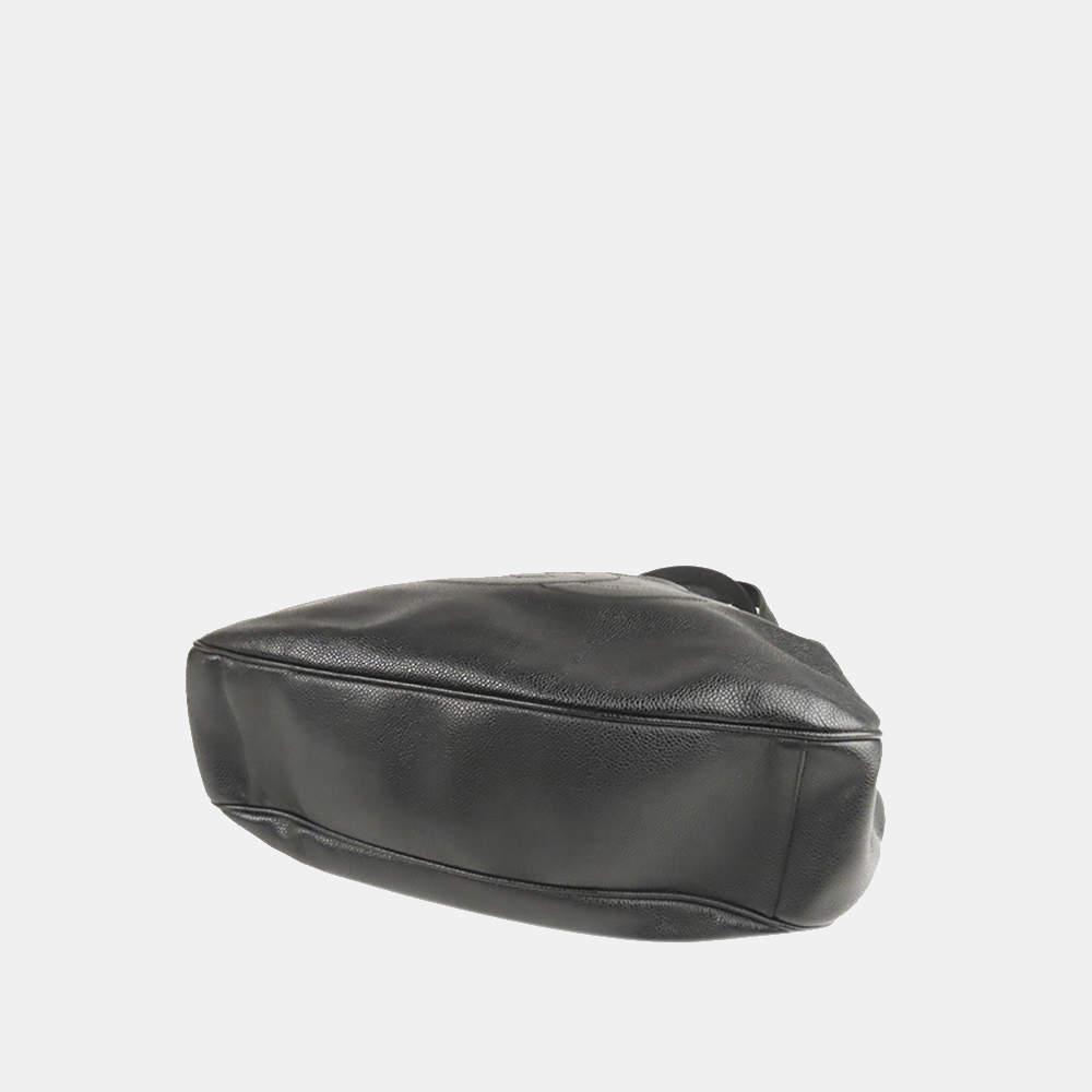 Chanel Black CC Caviar Tote Bag商品第3张图片规格展示