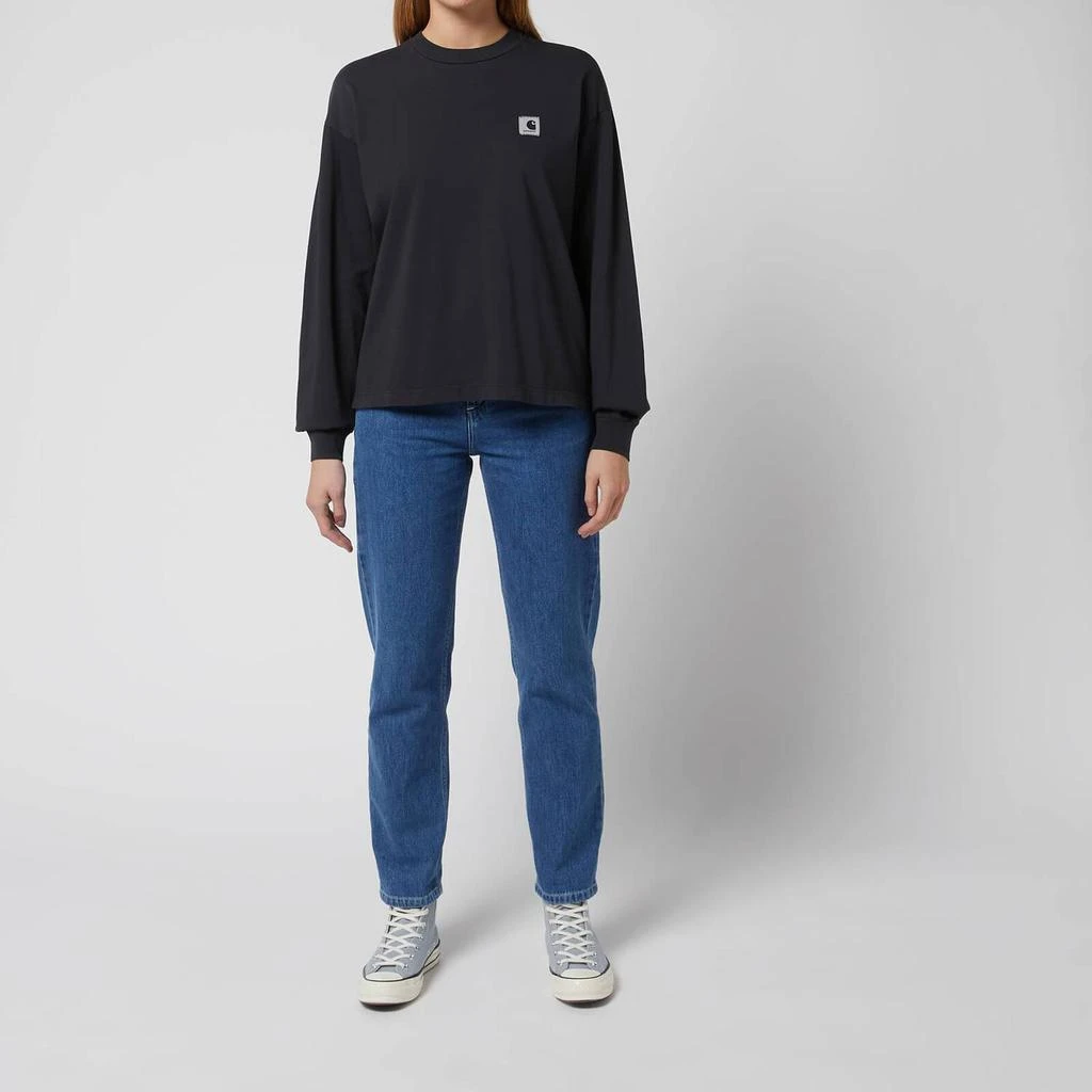 商品Carhartt|Carhartt WIP Women's Long Sleeve Nelson T-Shirt - Black,价格¥297,第3张图片详细描述