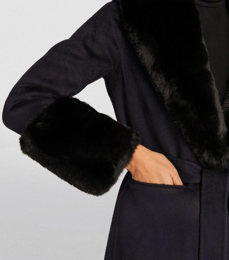 Faux Fur-Trim Coat 商品