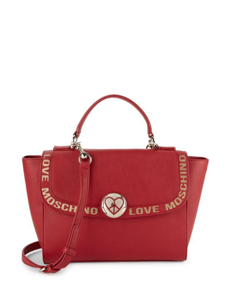 商品Moschino|Peace Faux Leather Top Handle Bag,价格¥1416,第1张图片