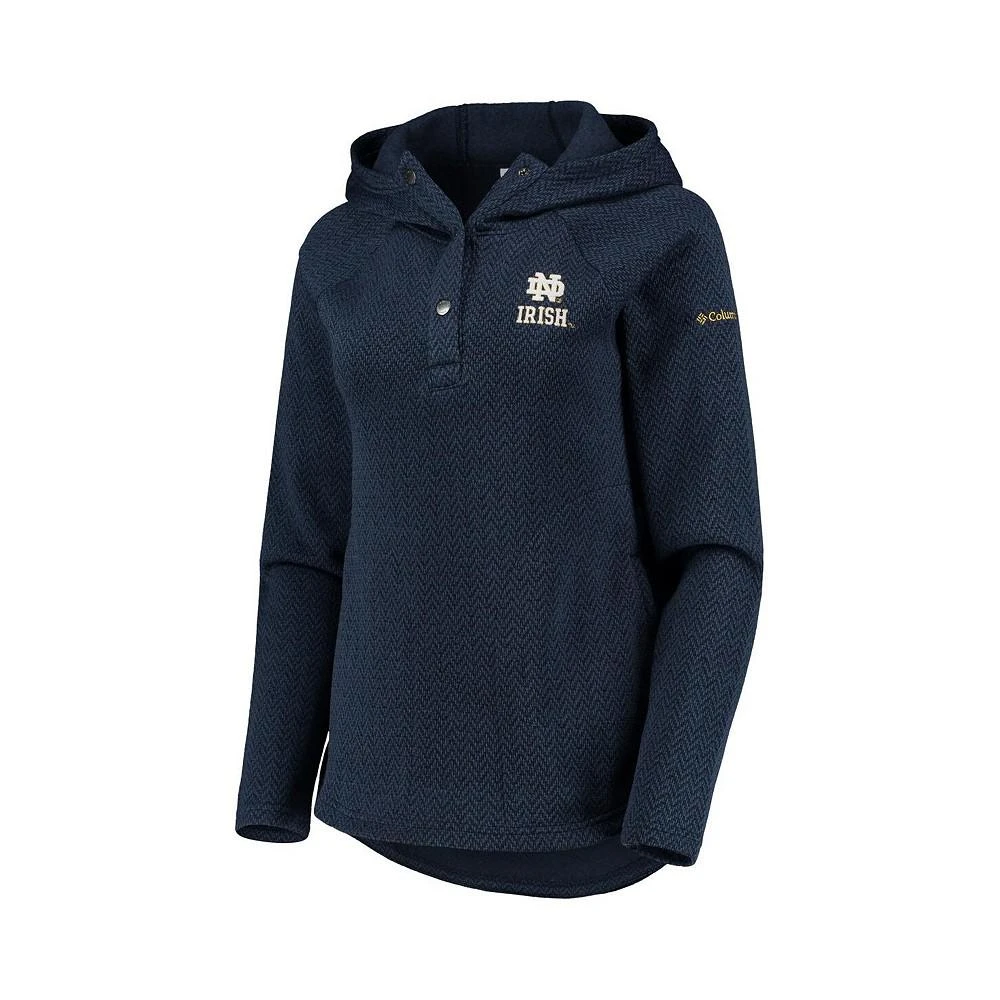 商品Columbia|Women's Navy Notre Dame Fighting Irish Darling Days Raglan Fleece Pullover Hoodie,价格¥509,第3张图片详细描述