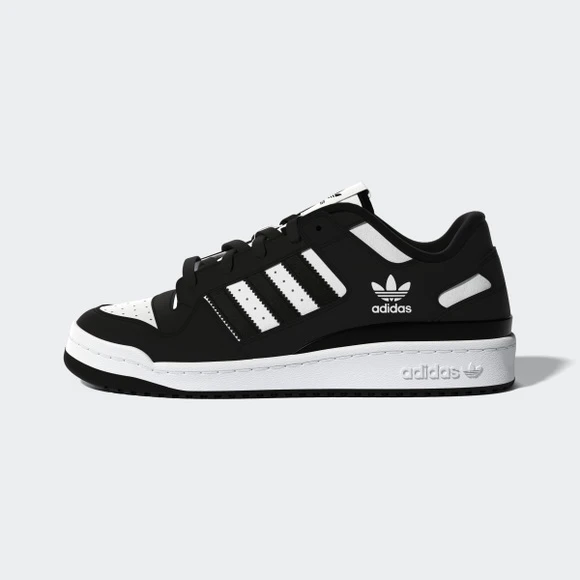 商品Adidas|【Brilliant|包邮包税】阿迪达斯 FORUM LOW CL  运动鞋 SNEAKERS  HQ1494 CBLACK/FTWWHT/CBLACK,价格¥592,第1张图片