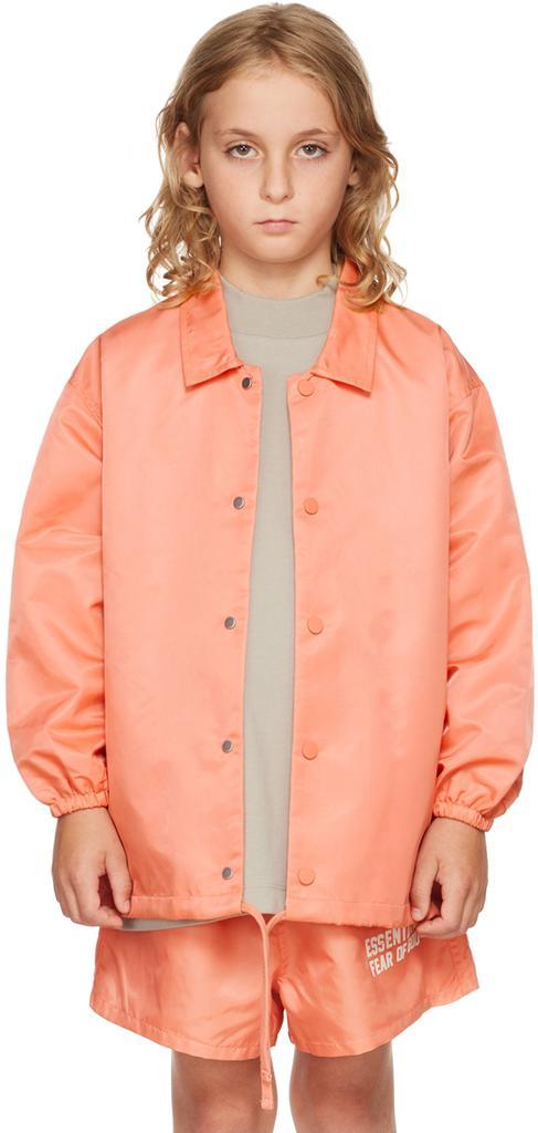 商品Essentials|Kids Pink '1977' Coaches Jacket,价格¥638,第1张图片