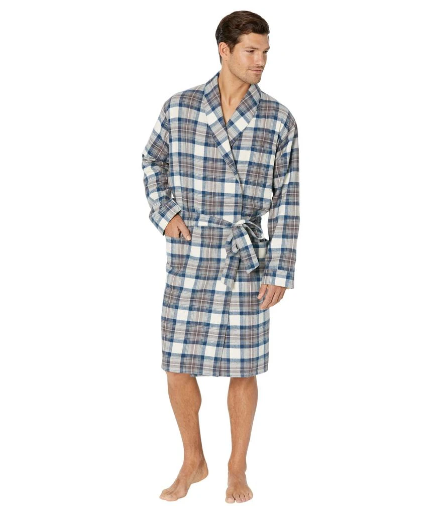 商品L.L.BEAN|Scotch Plaid Flannel Robe Regular,价格¥237,第1张图片