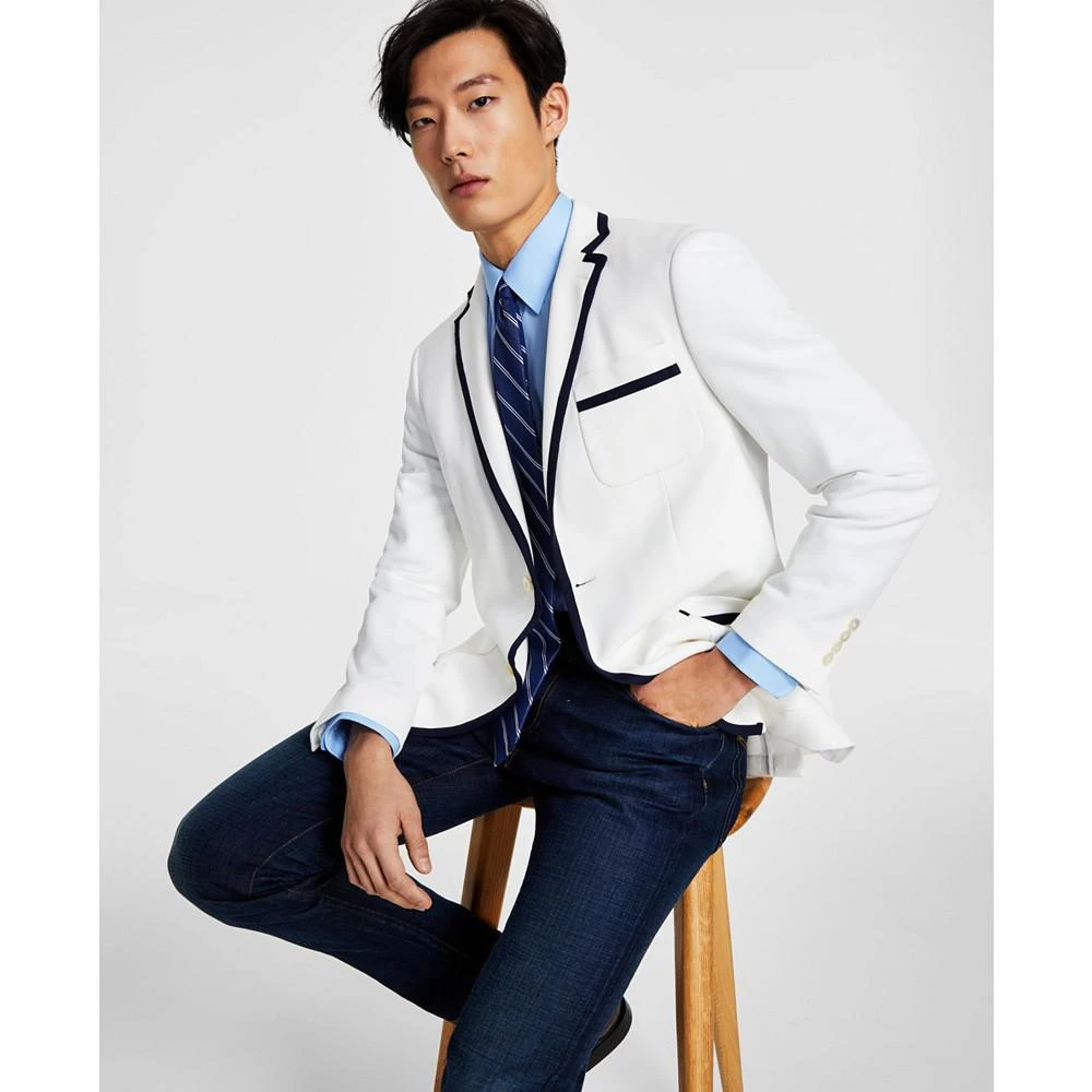 商品Ralph Lauren|Men's Classic-Fit Ultra-Flex Stretch White Weave Blazer,价格¥773,第1张图片