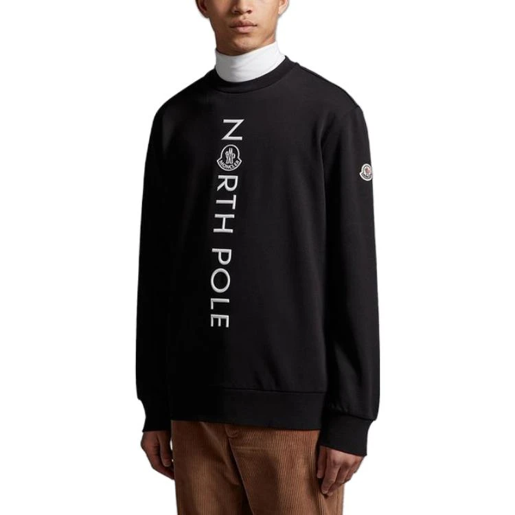 商品[国内直发] Moncler|盟可睐 品牌Logo字母印花圆领卫衣 男款 黑色,价格¥5306,第4张图片详细描述