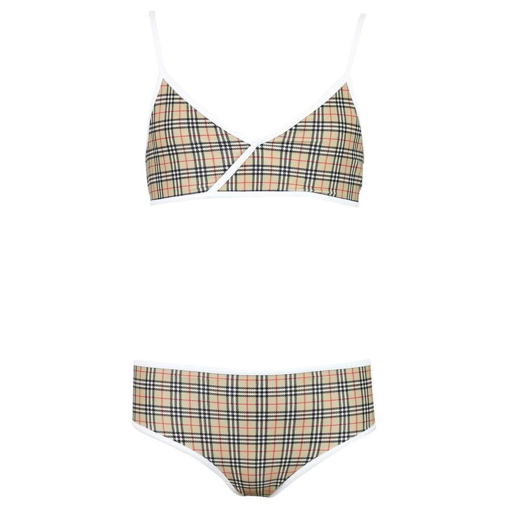 商品Burberry|Beige Check Crosby Bikini,价格¥804,第1张图片