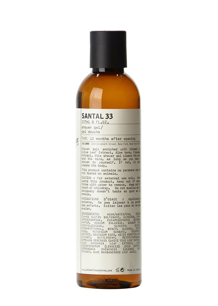 商品Le Labo|Santal 33 Shower Gel 237ml,价格¥451,第1张图片