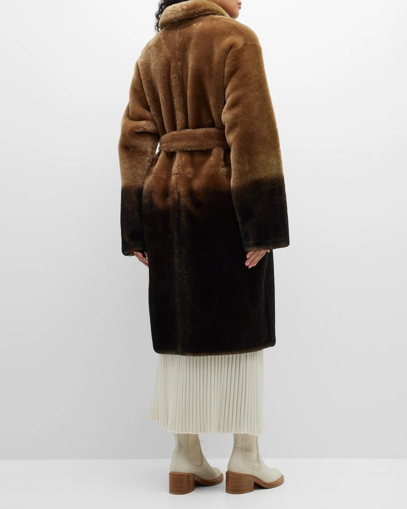 商品Shoreditch Ski Club|Lyra Shearling Wrap Coat,价格¥9076,第5张图片详细描述