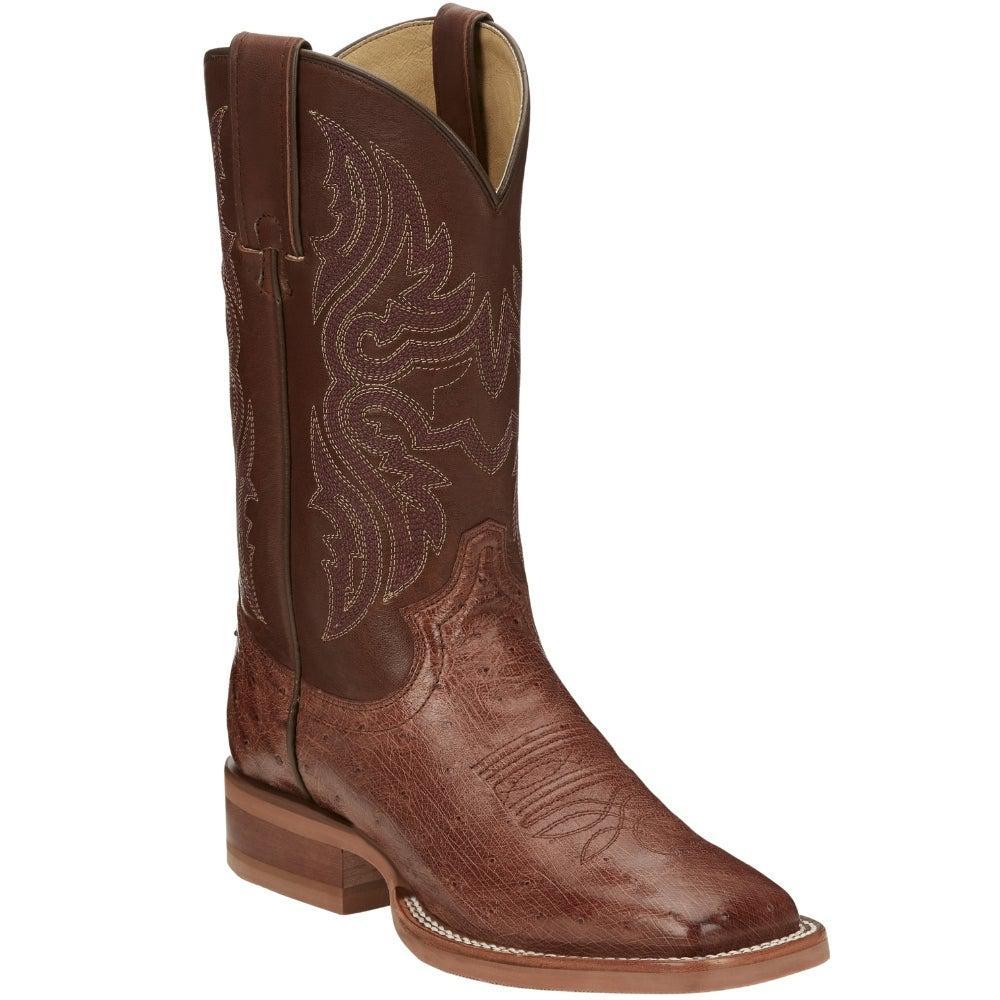 商品Justin Boots|Trinity Smooth Ostrich Square Toe Cowboy Boots,价格¥1490,第4张图片详细描述