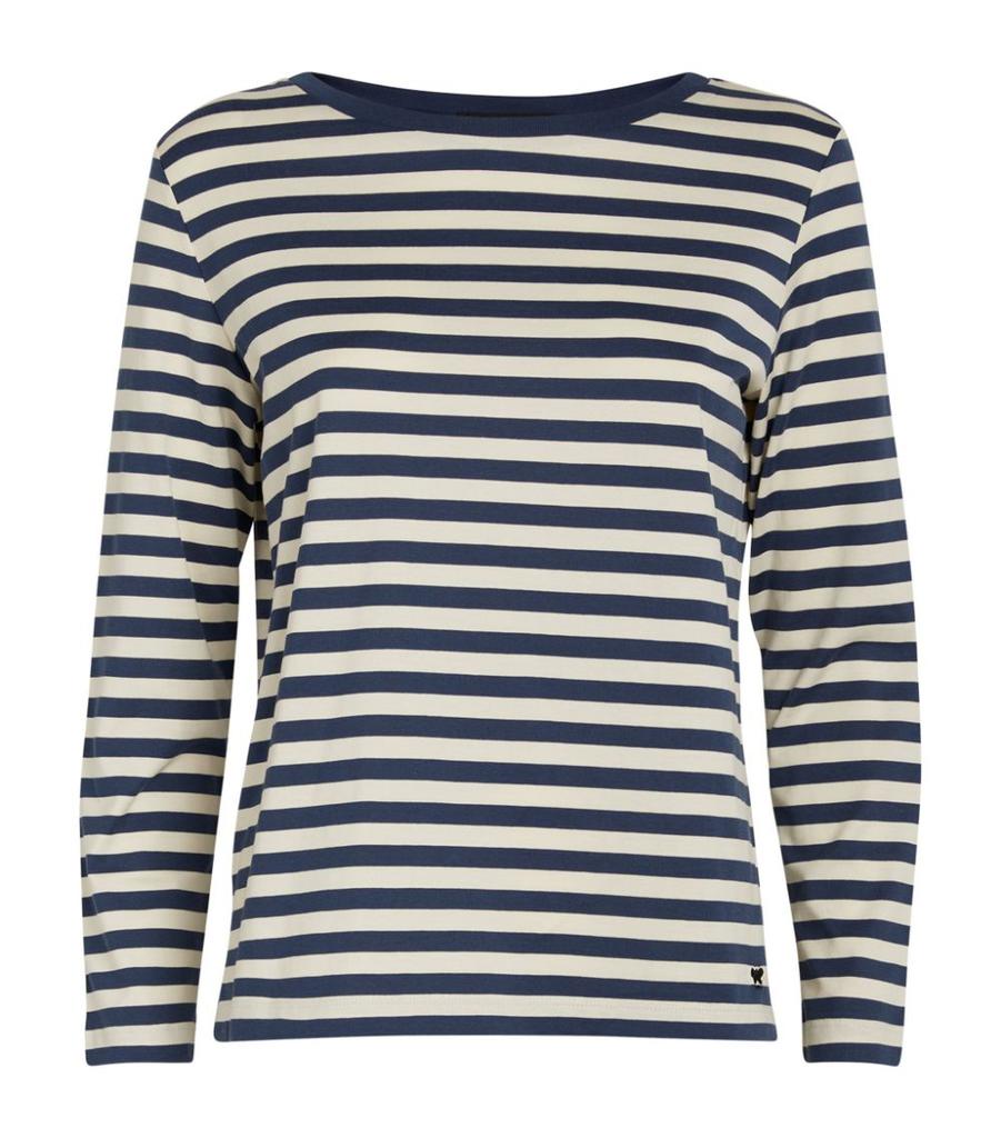 Striped Long-Sleeved T-Shirt商品第1张图片规格展示