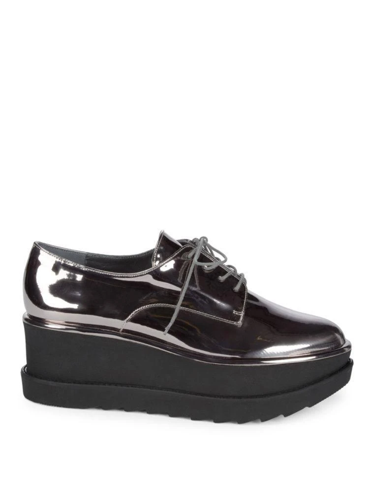 商品Stuart Weitzman|Stuart Weitzman Metallic Flatform Oxfords,价格¥947,第5张图片详细描述