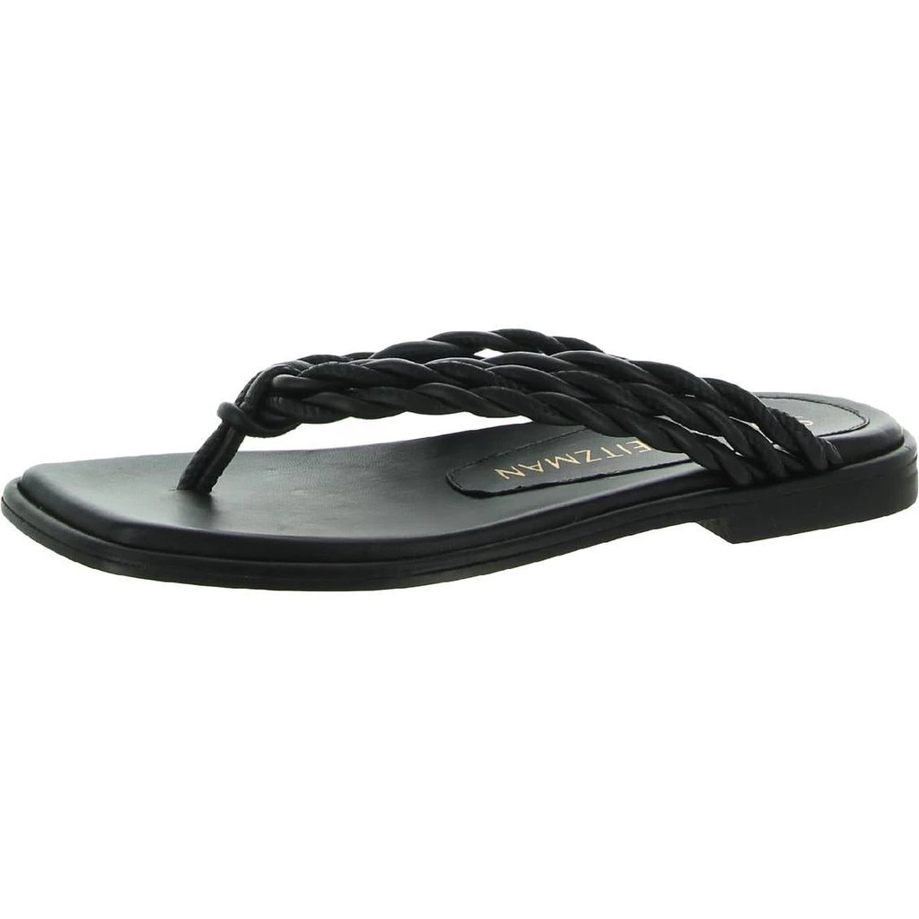 商品Stuart Weitzman|Stuart Weitzman Womens Calypso Flat Sandal Flat Open-Toe Flip-Flops,价格¥430,第1张图片