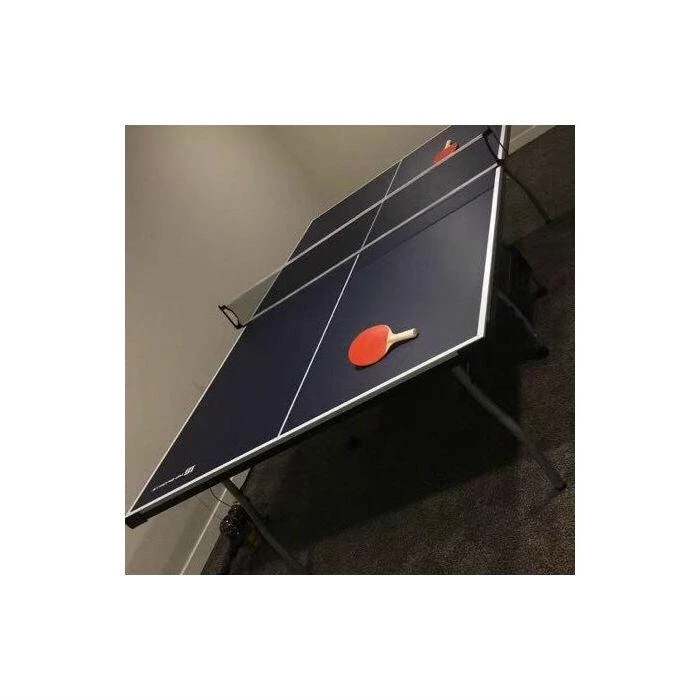 商品QuikFurn|Official Tournament Grade Blue Foldable Indoor Table Tennis Table with Paddles and Balls,价格¥6126,第2张图片详细描述