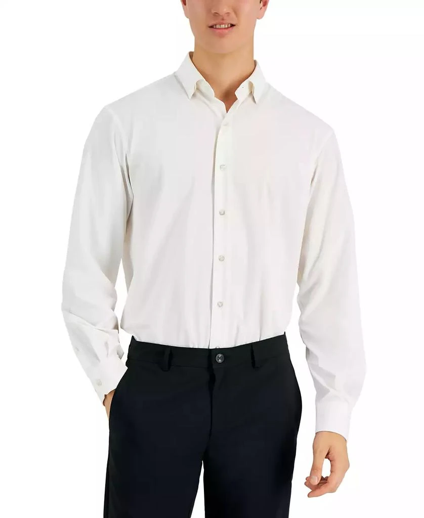 商品Alfani|Men's Regular Fit Travel Ready Solid Dress Shirt, Created for Macy's,价格¥268,第1张图片