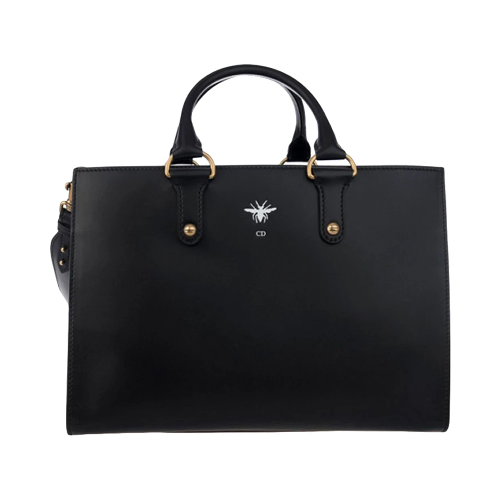 商品[国内直发] Dior|DIOR 女士黑色牛皮经典蜘蛛标识手提包 M5100-CVQV-911,价格¥20469,第1张图片