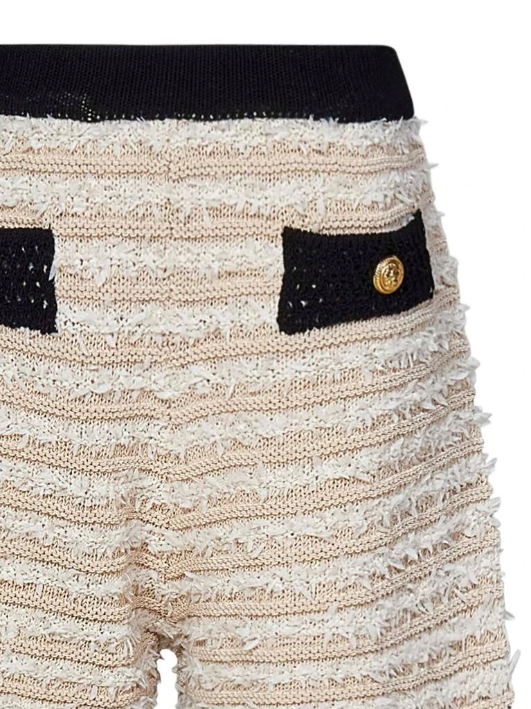 商品Balmain|Balmain Kids Frayed Ribbed Knitted Shorts,价格¥2240,第3张图片详细描述