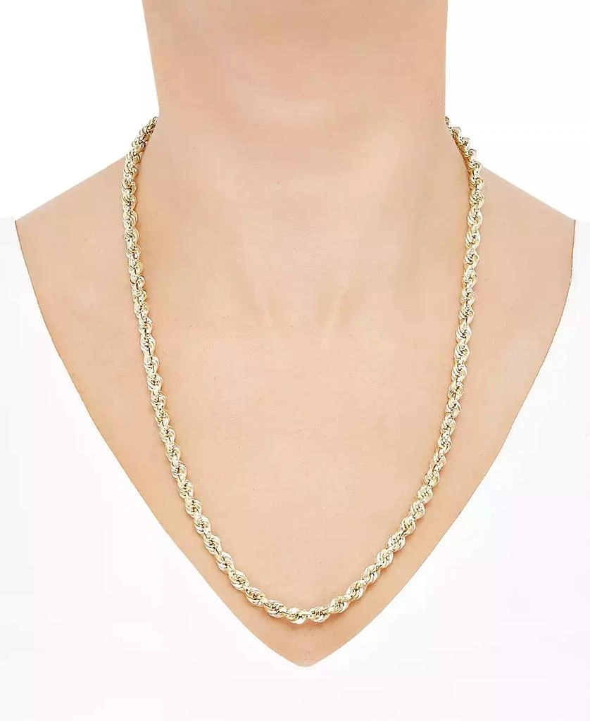 商品Macy's|Glitter Rope Link 24" Chain Necklace in 14k Gold,价格¥15893,第2张图片详细描述