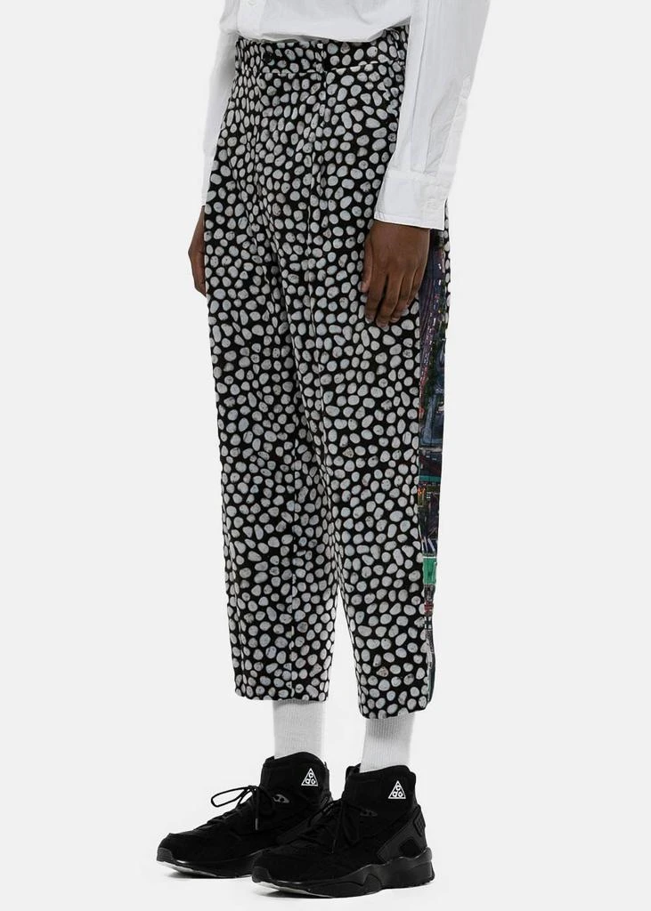 商品Comme des Garcons|COMME DES GARCONS HOMME Plus Flocked Pebbles Print Cropped Trousers,价格¥1648,第3张图片详细描述