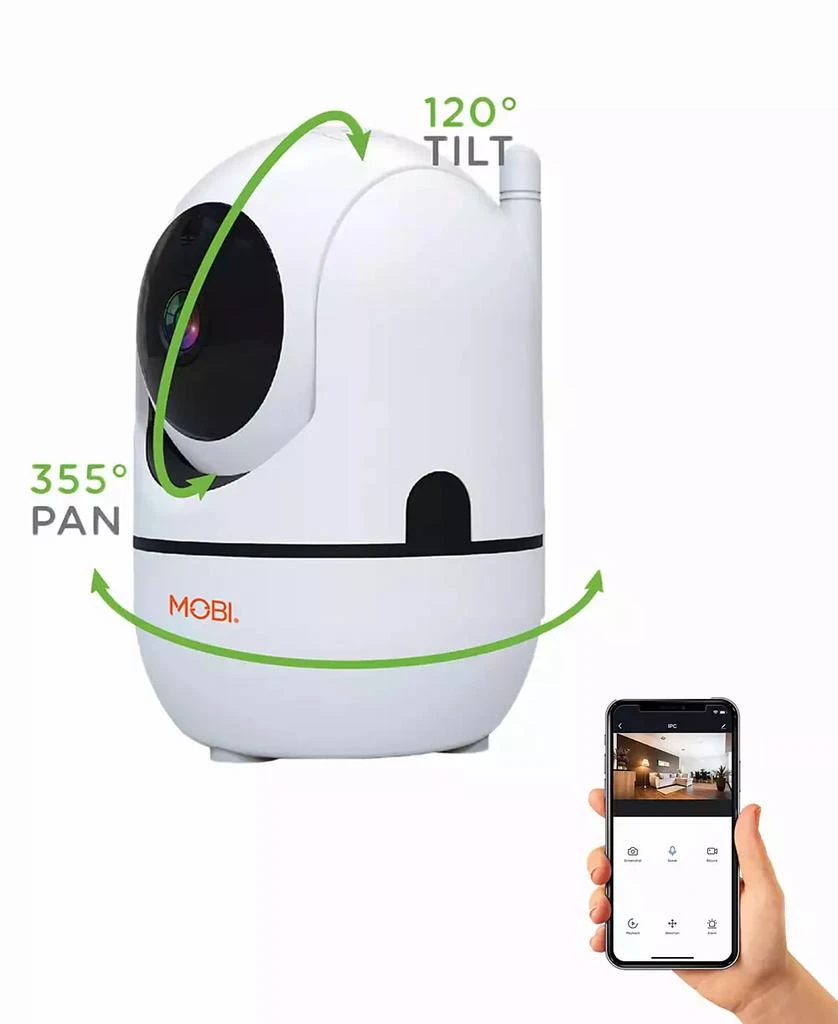 商品MOBI|HDX WiFi Pan and Tilt Baby Monitoring System, Monitoring Camera,价格¥386,第1张图片