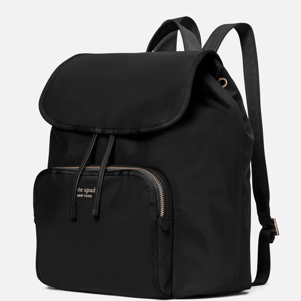 商品Kate Spade|Kate Spade New York Women's Sam Flap Backpack - Black,价格¥1709,第6张图片详细描述