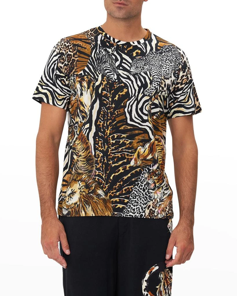 商品Camilla|Men's Mixed Animal-Print T-Shirt,价格¥1073,第1张图片