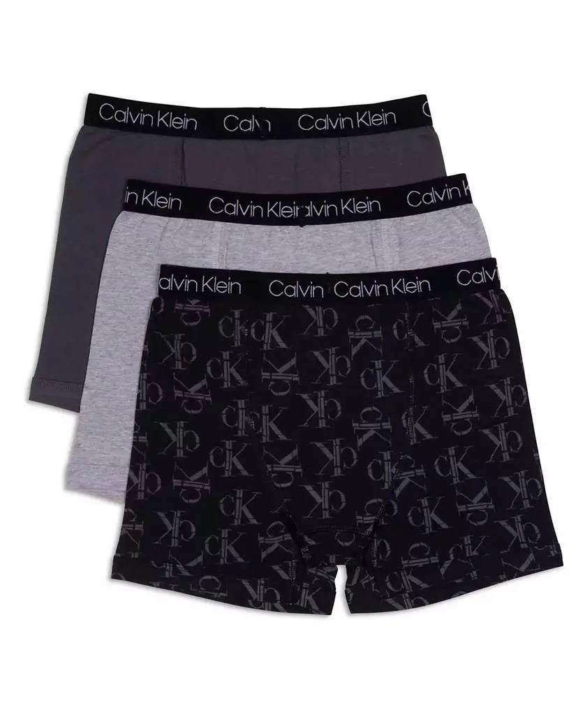 商品Calvin Klein|Big Boys Stretch Boxer Brief, Pack of 3,价格¥85,第2张图片详细描述