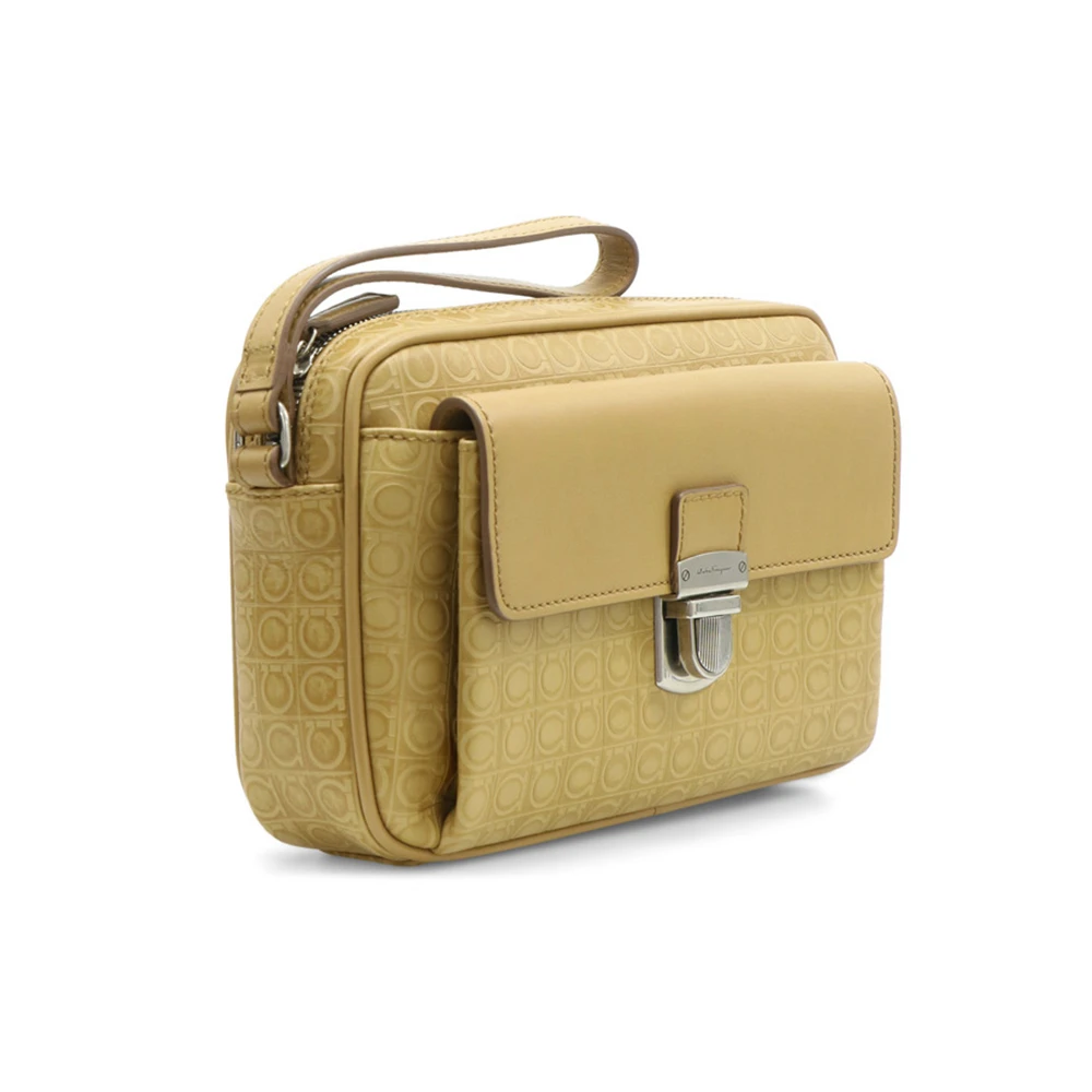 SALVATORE FERRAGAMO 米色女士手拿包 24-9694-608810 商品