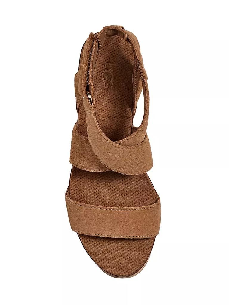 商品UGG|Ilena Suede Wedge Sandals,价格¥889,第5张图片详细描述
