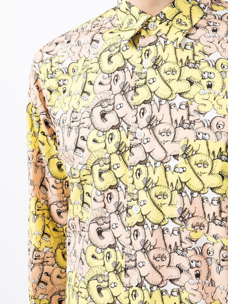 COMME DES GARCONS SHIRT X KAWS MEN CLASSIC PRINTED SHIRT商品第4张图片规格展示