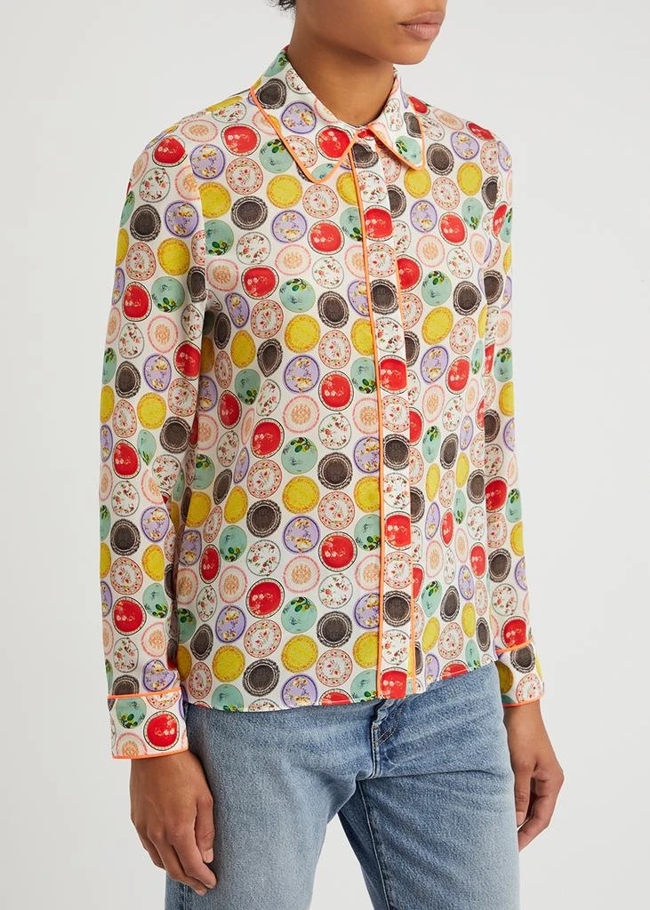 商品Alice + Olivia|Willa printed silk shirt,价格¥1703,第2张图片详细描述