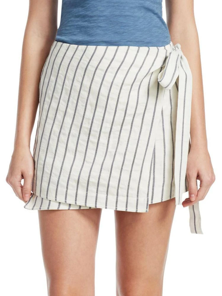 商品Theory|Striped Wrap Skirt,价格¥1967,第1张图片